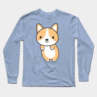 Kawaii Cute Adorable Corgi Dog Long Sleeve T-Shirt